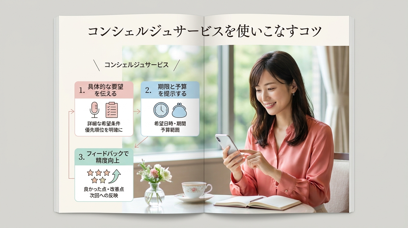 コンシェルジュサービスを使いこなすコツ